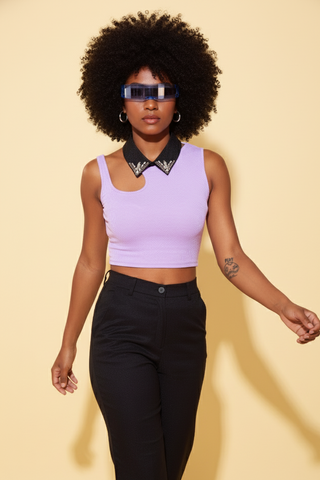 SLYCE CROP TOP WITH AMANZA