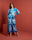 BLUE CONTOUR PRINT