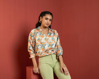 YADRA LANTERN SLEEVE TOP