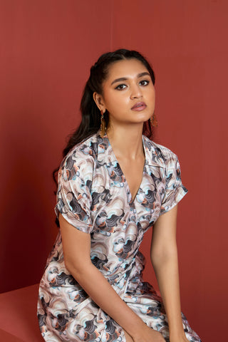 RABIA COLLARED DRESS