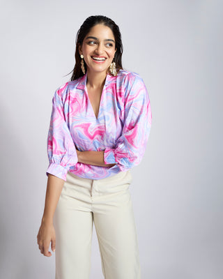 YADRA LANTERN SLEEVE TOP