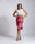 RED CONTOUR PRINT