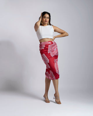BRIXIE GATHERED SKIRT