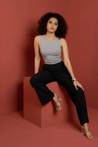 AGSY TAILORED CROP TOP