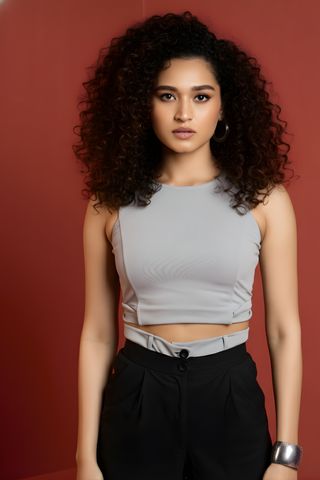 AGSY TAILORED CROP TOP