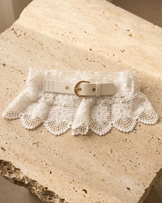 LEHER WHITE BELT