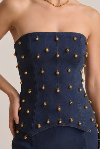 Jehan Denim Corset Top