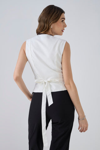 OYSTER OVERLAP PEARL TOP