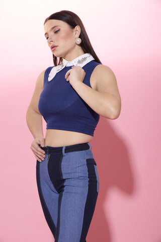 SLYCE CROP TOP WITH RUBY