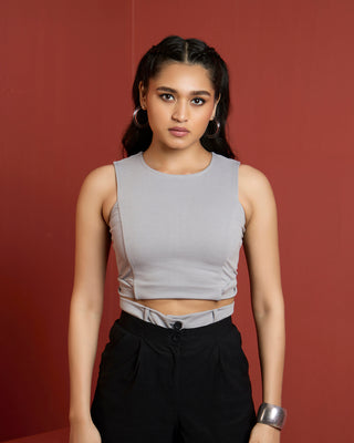 AGSY TAILORED CROP TOP