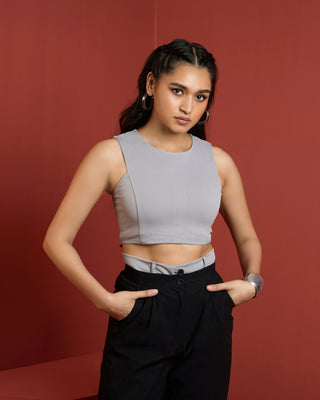 AGSY TAILORED CROP TOP