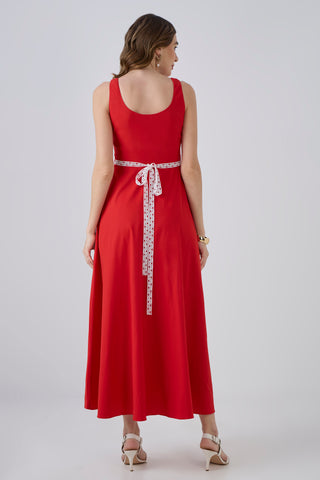 SCARLETT ROUGE POCKET DRESS